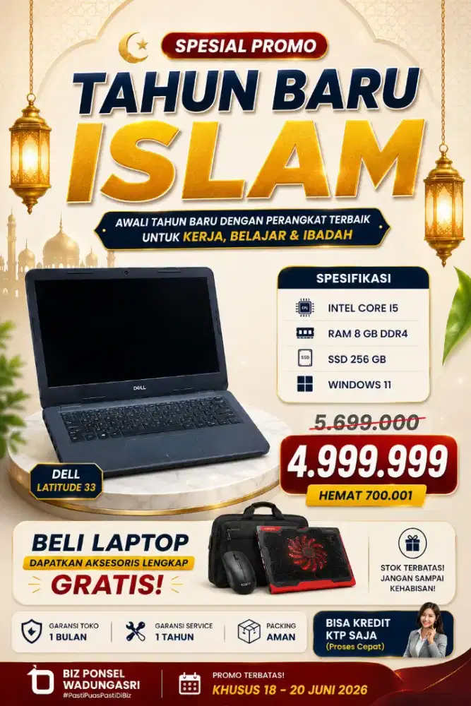 Promo amanah kredit laptop cuma ktp saja