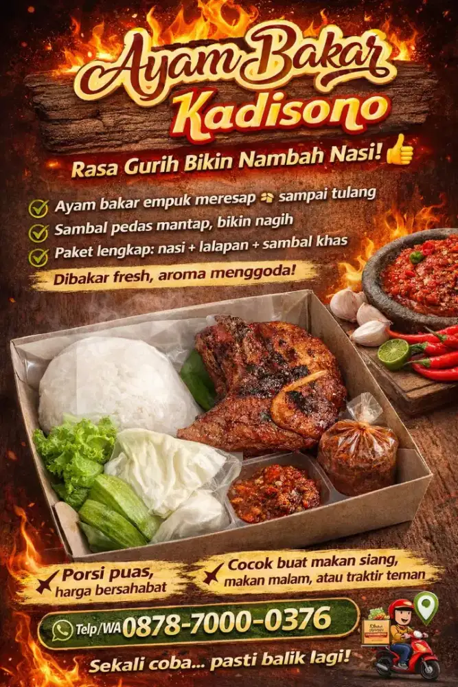 Catering Ayam Bakar Kadisono - Siap Kirim, Rasa Dijamin Nagih!