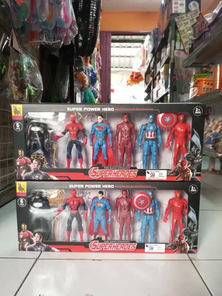 Mainan Anak Super Heroes isi 6