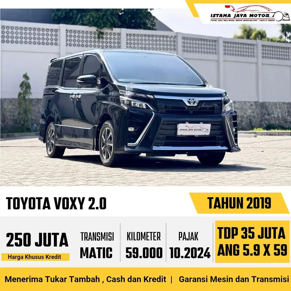 FREE BBN !! Toyota Voxy 2.0 Automatic NIK 2019 Hitam