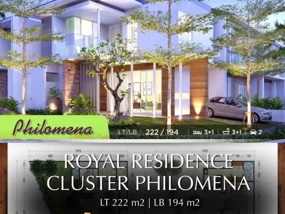 Dijual Rumah BARU GRESS !!! Royal Residen Cluster Philomena