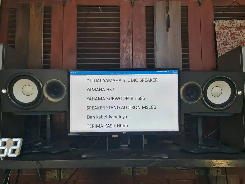 Speaker Studio Yamaha HS7 & HS8S