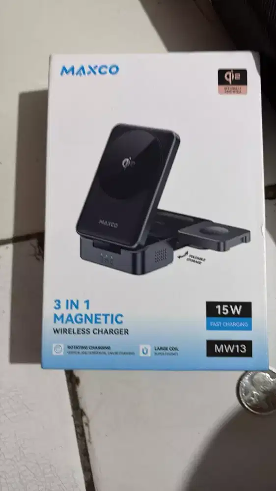 Wireless charging magnetic 3in1