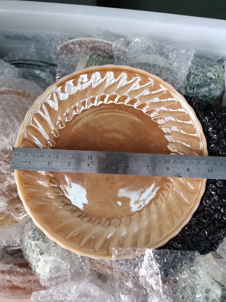 Piring Ceper Gold Jadoel Vintage Buatan USA