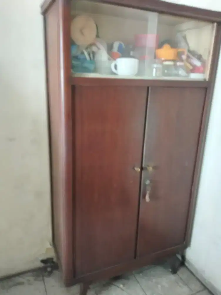 Lemari Dapur Vintage Jati Asli Klasik Antik