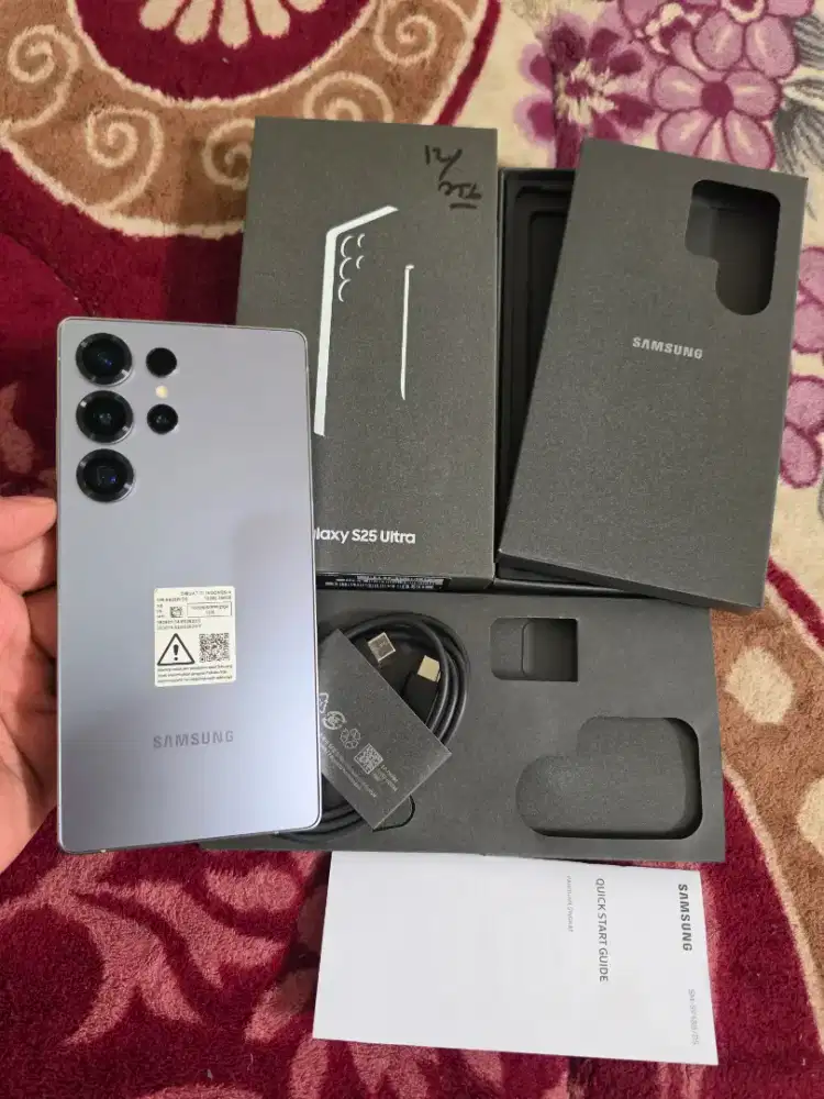 samsung S25 ultra ram 12/256gb resmi sein,fulset original,istimewa