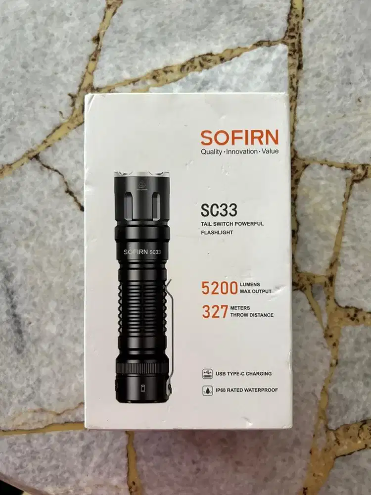 SENTER SOFIRN SC33 Flashlight emergency hiking camping 21700 baterai