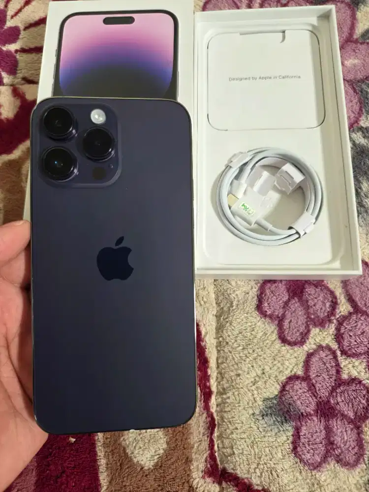 iPhone 14 pro max 256gb mulus like new,,lengkap fulset,istimewa