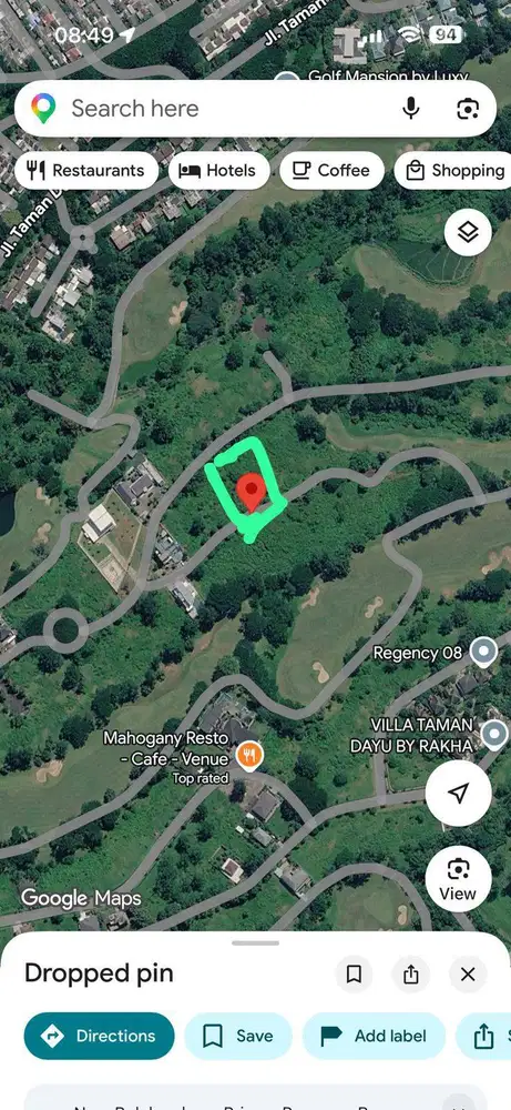 Dijual Tanah Taman Dayu Royal Golf Estate Pandaan Pasuruan Turun Harga