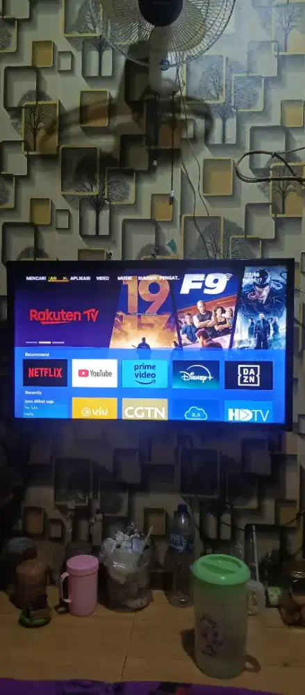 Jual tv merk Weyon 42 inchi sudah android no minus kondisi mulus