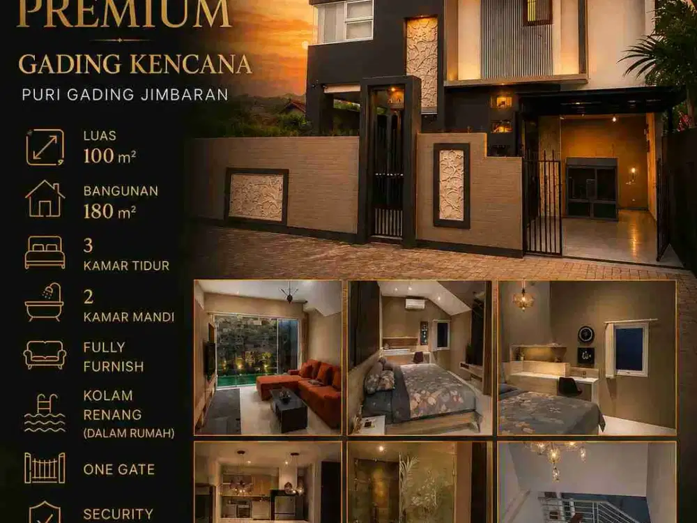 villa Furnish Gading Kencana Puri Gading Jimbaran