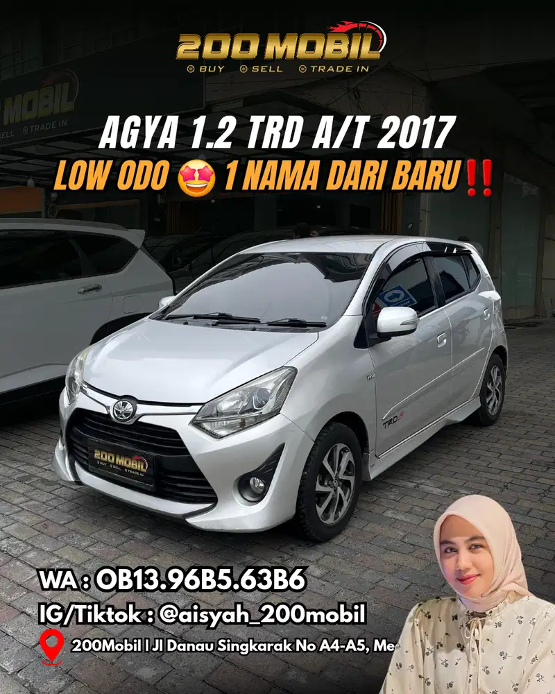 Toyota Agya 1.2 TRD A/T 2017 Bensin