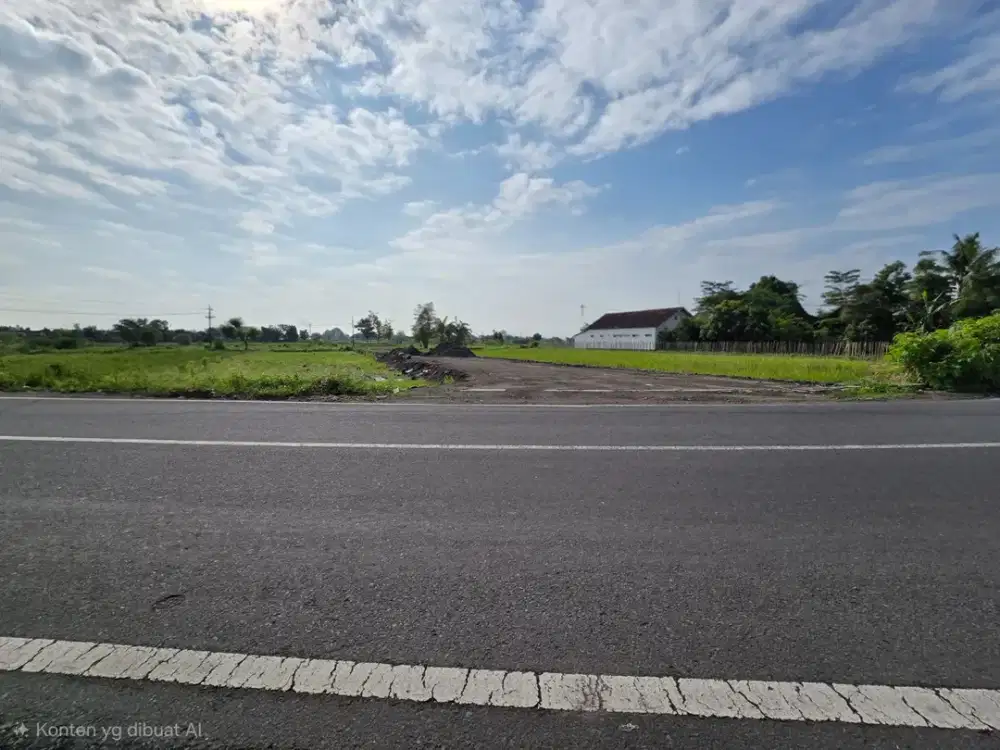 Tanah Murah Tepi Jalan Raya Dekat Pintu Tol Gamping dan Kampus UMY, Siap Bangun dan Legalitas SHMP