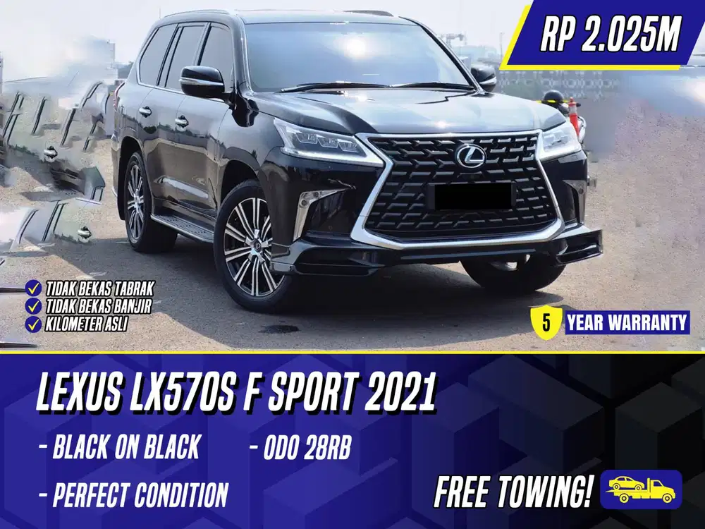 Lexus LX570s F Sport 2021 Black Hitam LX570 LX 570 s FSport 570s
