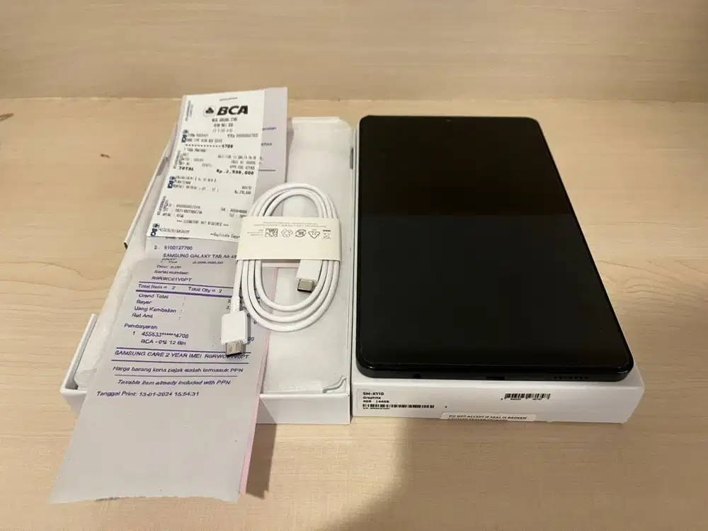 Samsung Gakaxy Tab A9 wifi 4/64 ex garansi resmi SEIN mulus banget