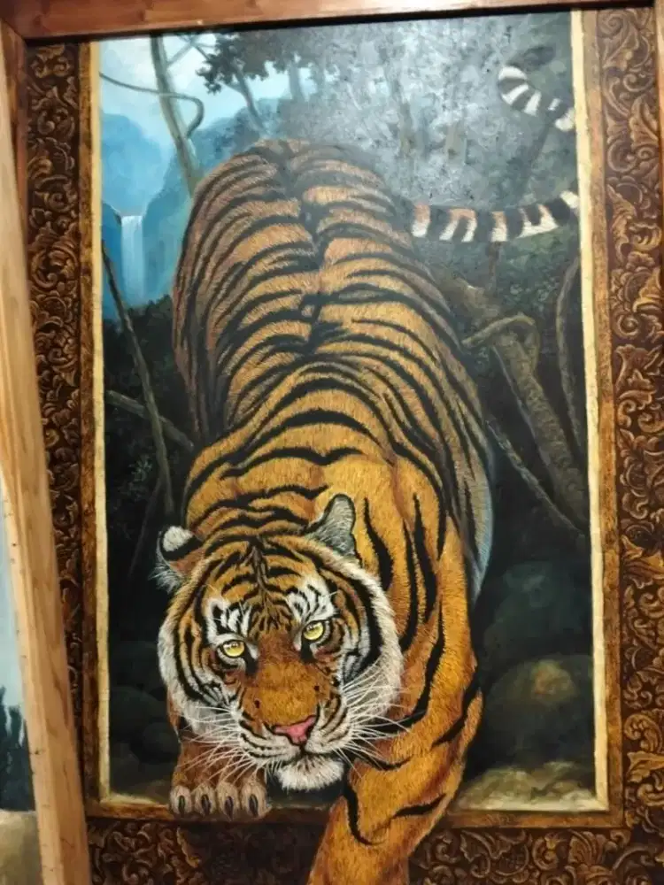 DI JUAL LUKISAN HARIMAU ASLI