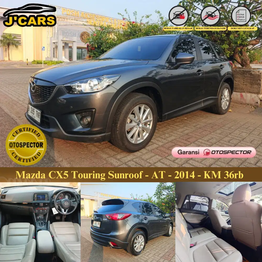 Mazda CX-5 Touring Skyactiv Sunroof AT 2014 Ringan Murah