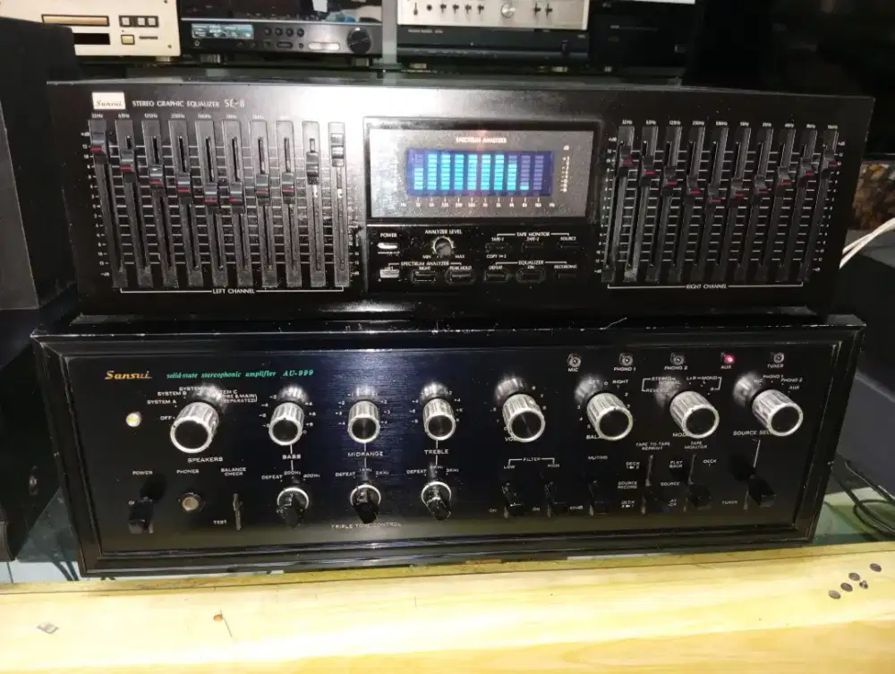 Integrated Sansui Au999 & Equalizer SE8