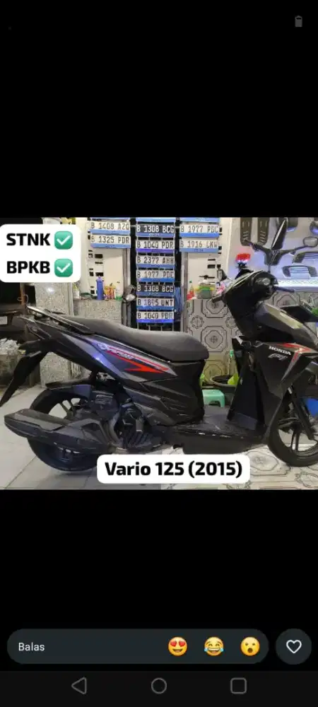 Vario 125 kzr 2015 ss lngkap minus dipjak ja off 2022