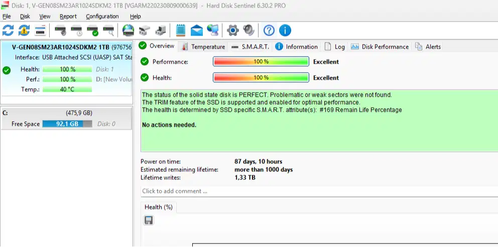 M.2 sata V-Gen 1TB