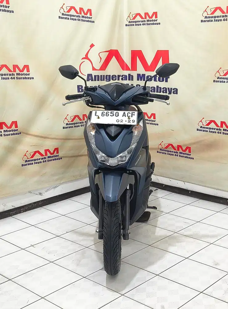 Honda Beat Deluxe Tahun 2024 warna Biru Doff
