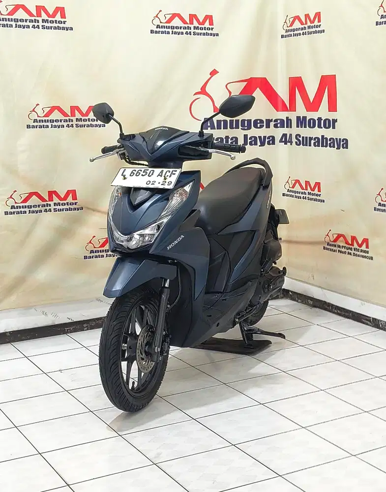Am Barata #Honda Beat Deluxe Tahun 2024 warna Biru Doff