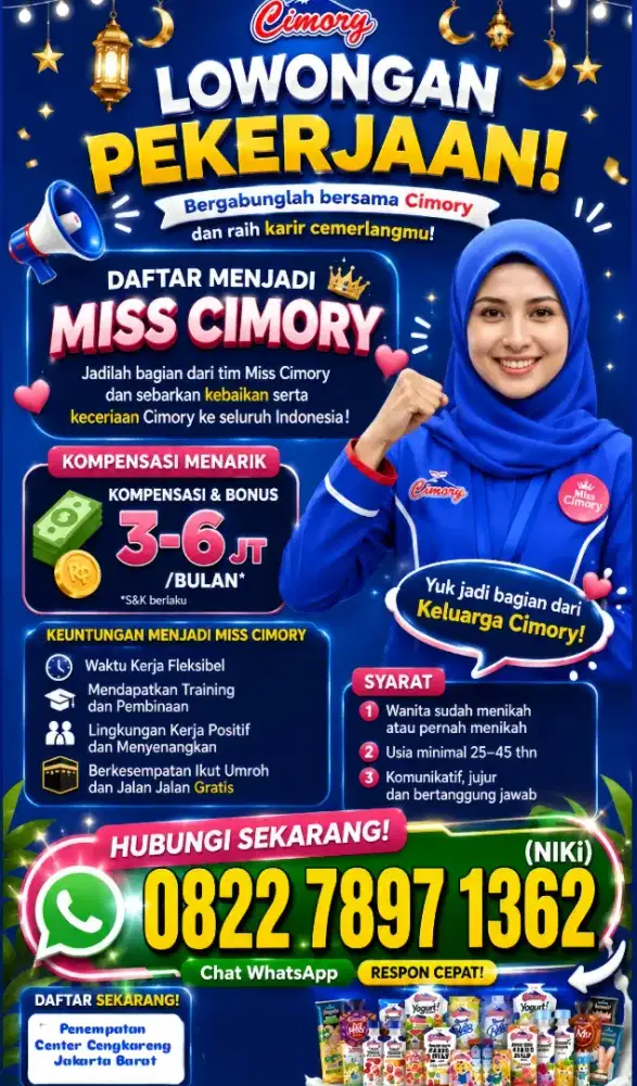 Lowongan MISS CIMORY