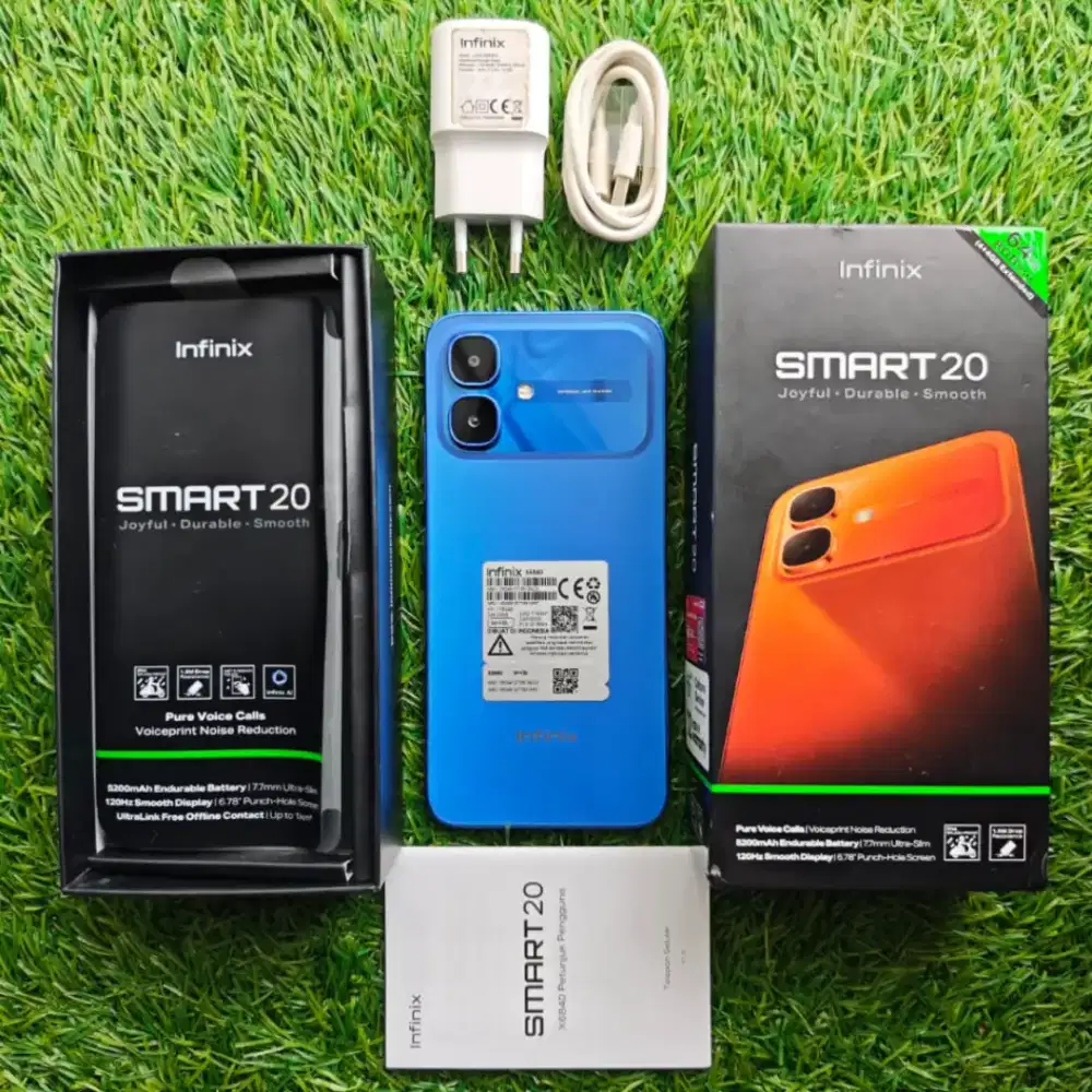 Infinix smart 20 biru 4+4/64gb