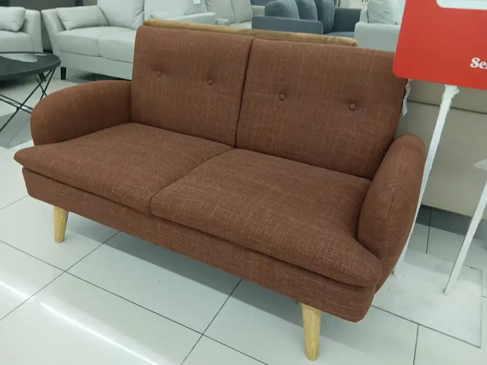 BELLINGHAM SOFA 2 SEATER BEIGE/TERRACOTA