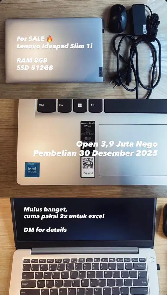 DiJual Lenovo Ideapad Slim 1