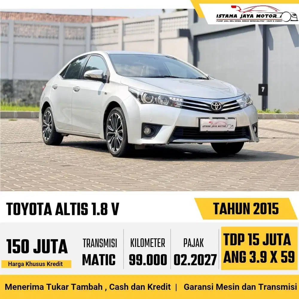 [PAJAK PANJANG] Toyota Corolla Altis 1.8 V Automatic 2015