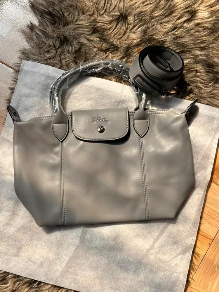 Longchamp Cuir S ash grey