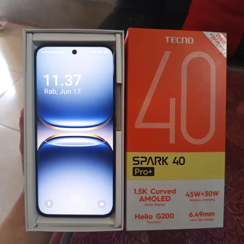 Tecno Spark 40 Pro Plus 8/256 Fullset