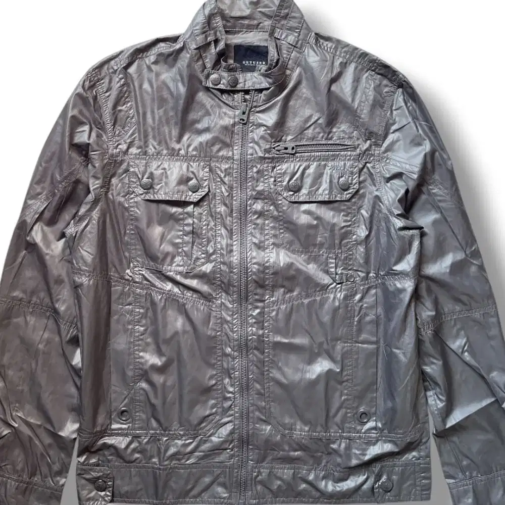 Jaket Gray Parasut