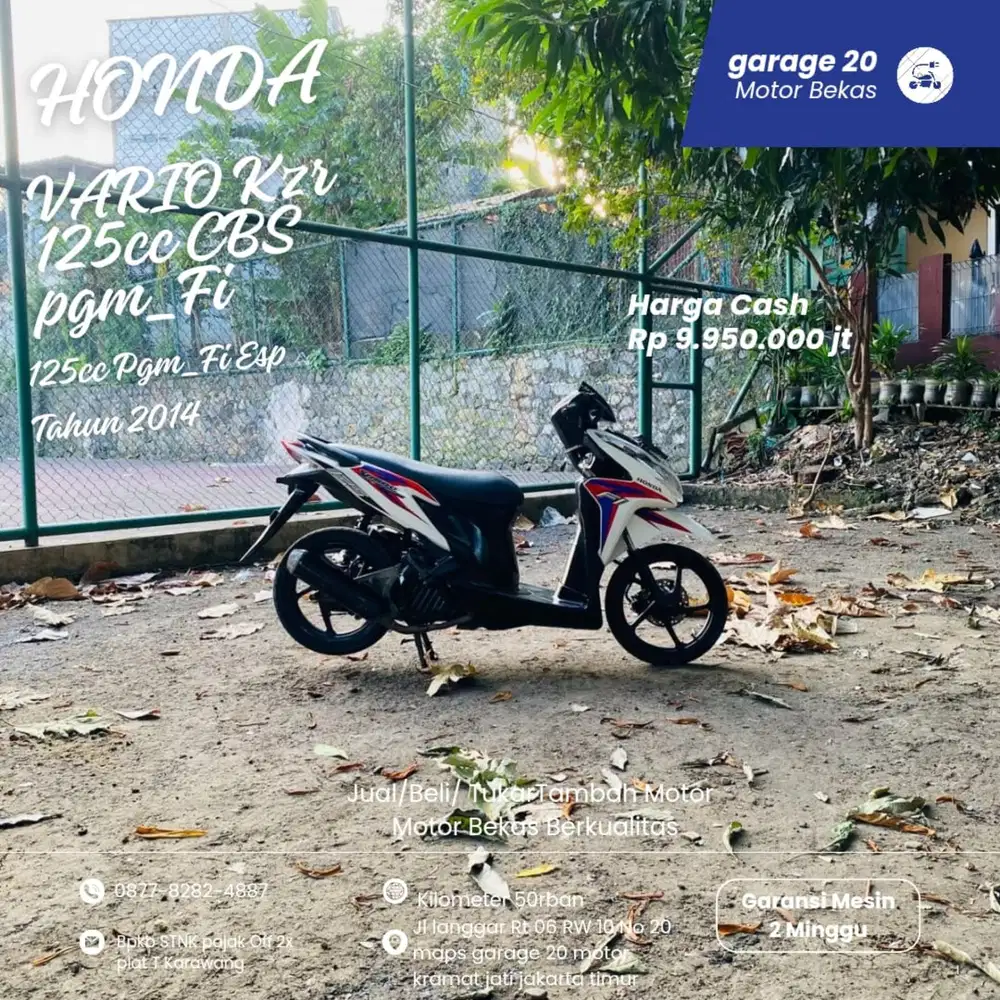 Honda Vario 125 Kzr Pgm_Fi Esp  Tahun 2014