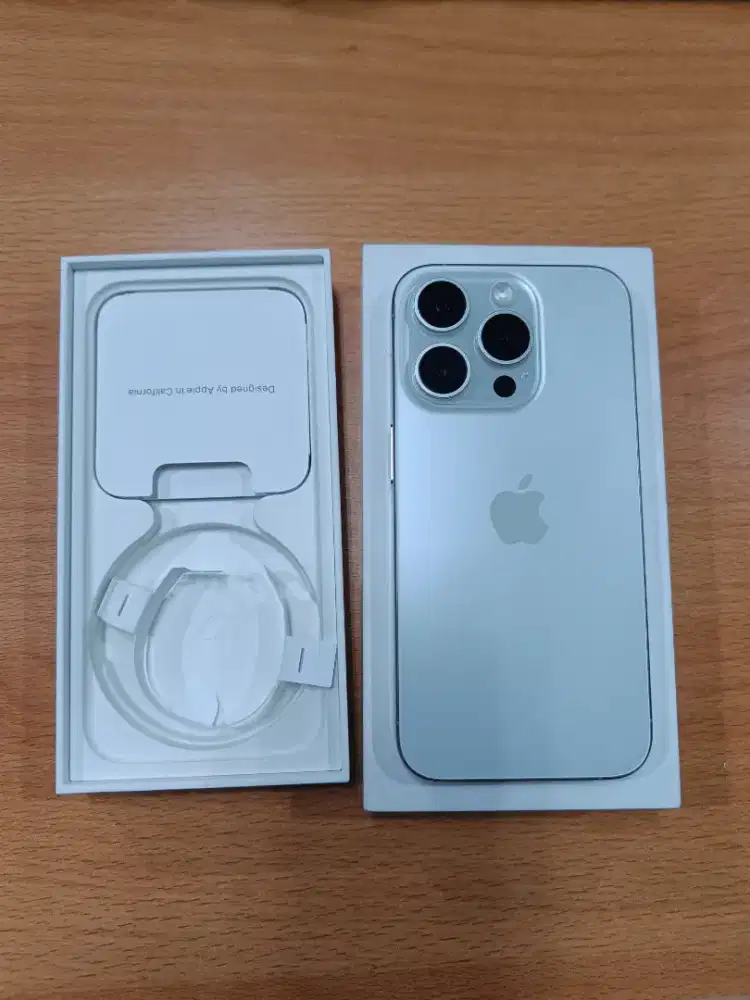 iPhone 15 Pro 256gb white mulus ex internasional warranty apple