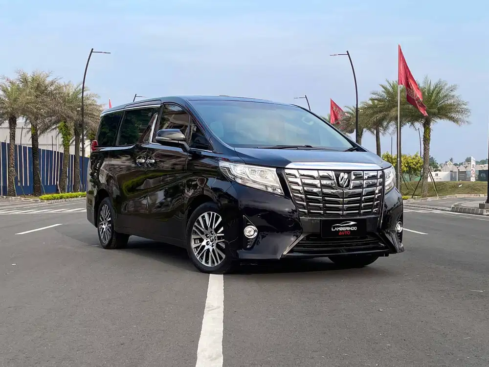 TOYOTA ALPHARD 2.5 G ATPM 2015 PILOT SEAT HITAM LOW KM !! 2016