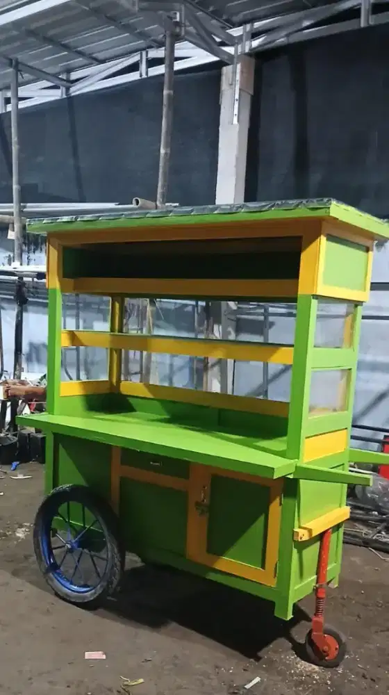 Jual Gerobak Custom Kayu Serbaguna