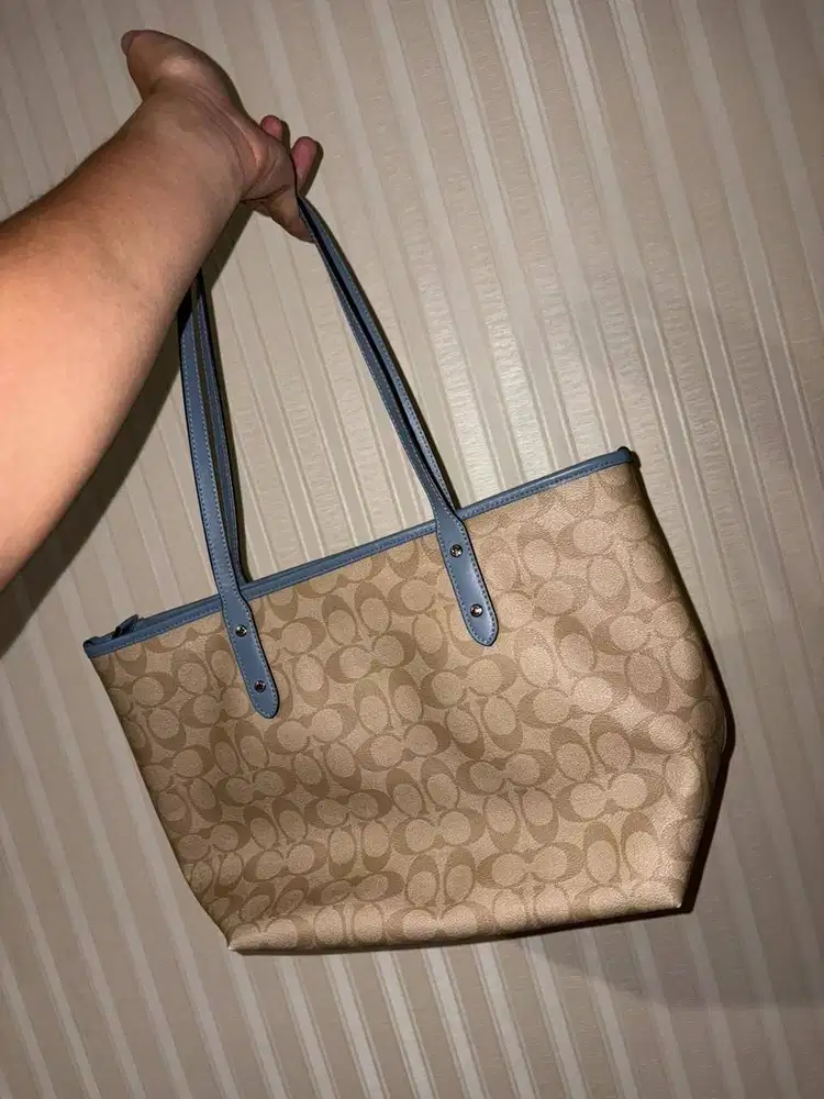 DIJUAL COACH CITY TOTE SIGNATURE CANVAS ORIGINAL