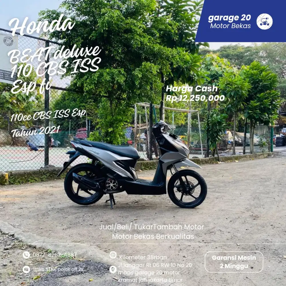 Honda Beat Deluxe 110cc Pgm_Fi CBS ISS Tahun 2021