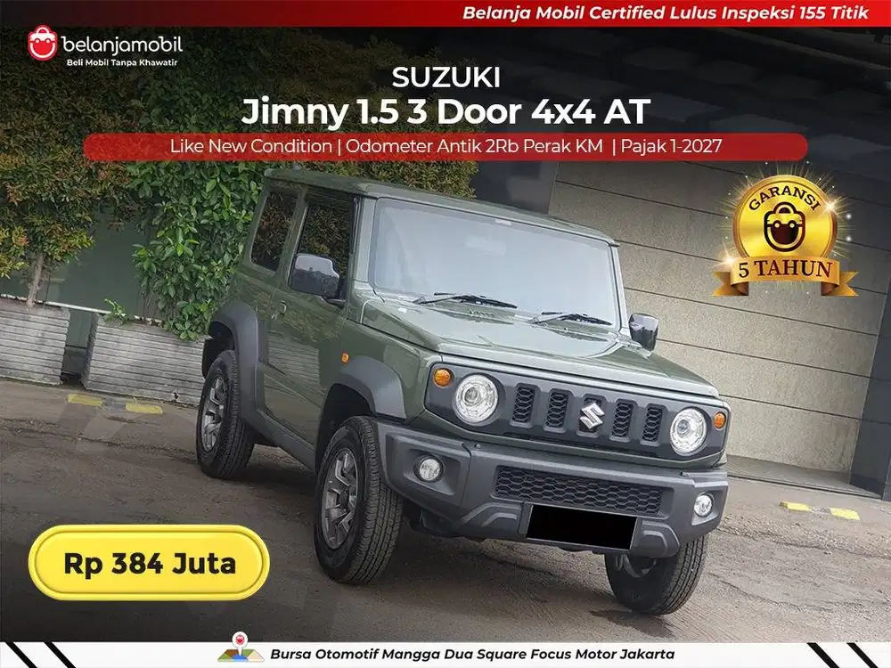 [ KM ANTIK 2RB ] Suzuki Jimny 1.5 3 Door 4x4 AT 2023 2024