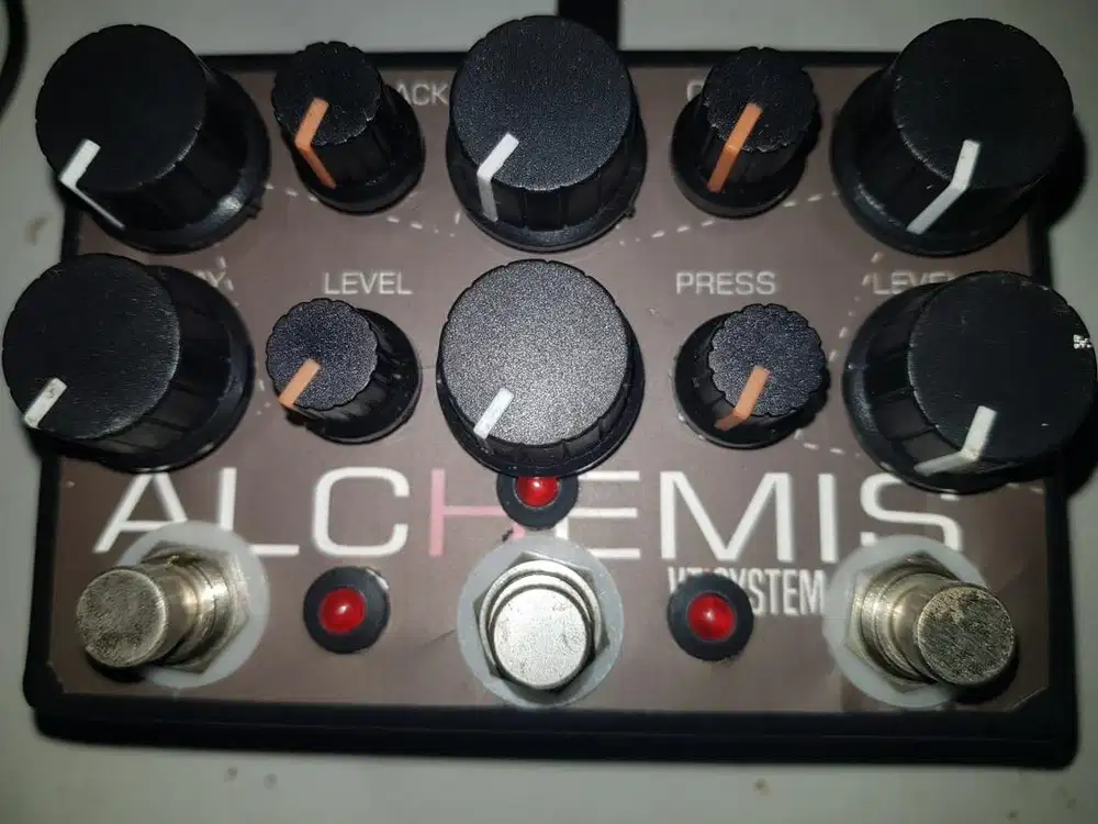 Vtisystem efek gitar distorsi delay overdrive 3 in 1 alchemist