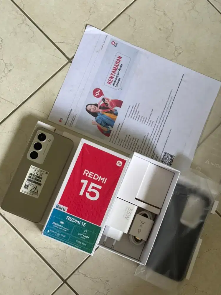 Redmi 15 8/128 mulus seminggu pakai