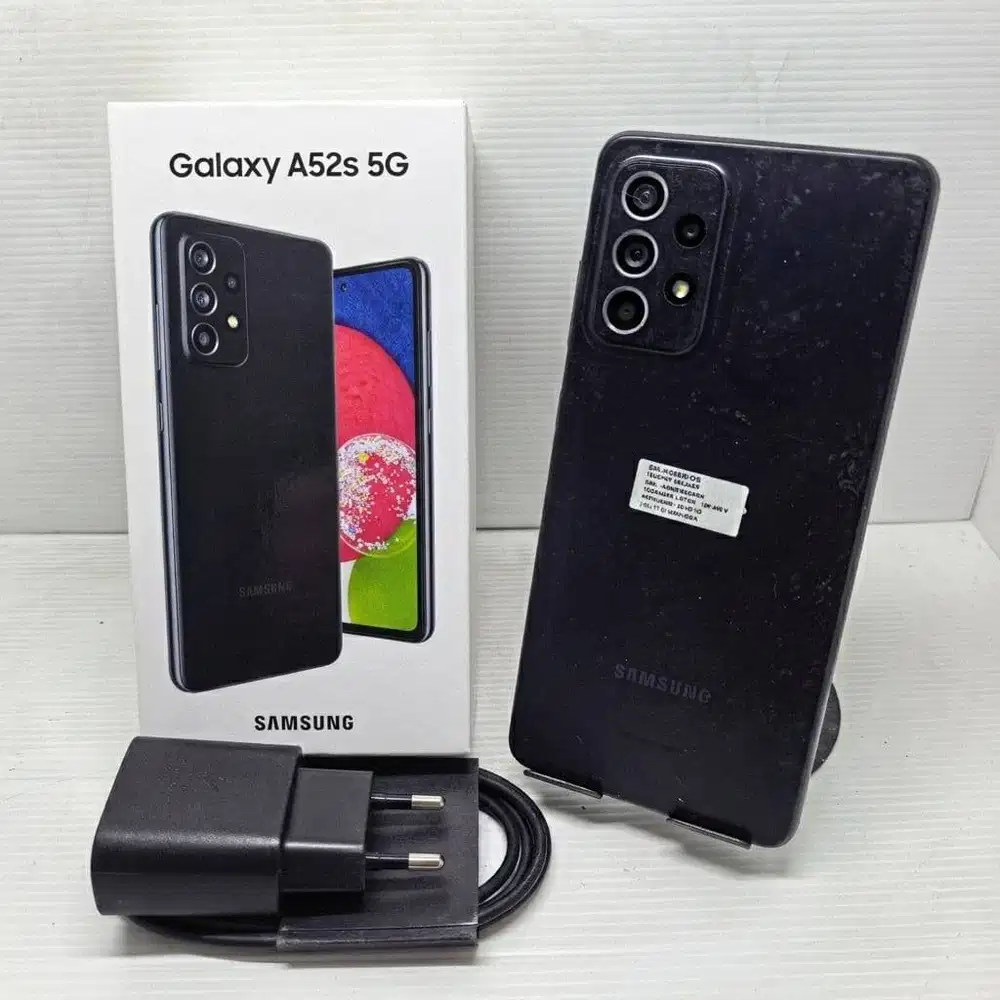 NO MINUS SAMSUNG GALAXY A52S 5G 8/256 BLACK FULLSET SEIN RESMI SIAP PA