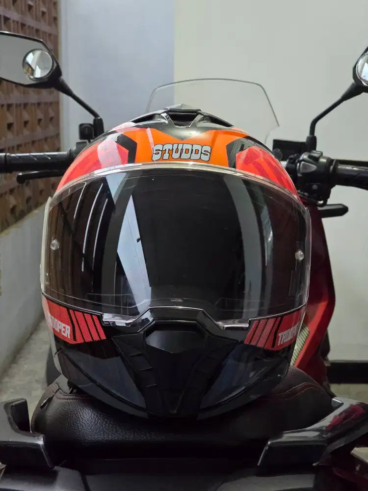 Helm Fullface Modular Studds Trooper Ukuran XL