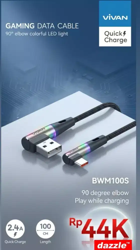Kd Vivan A to Micro BWM 100S blue