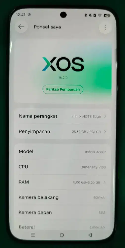 INFINIX NOTE EDGE 8+8/256Gb LIKE NEW