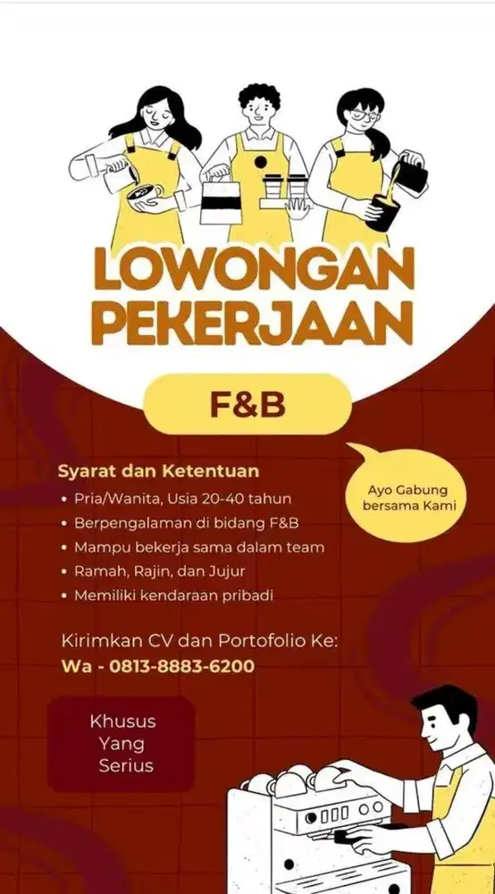 Loker operation fast food, waiters