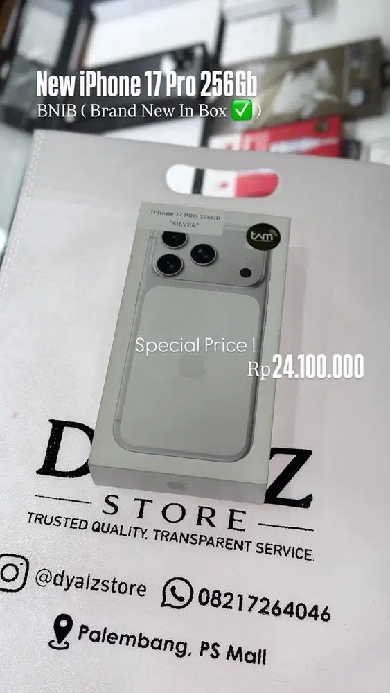 iPhone 17 Pro 256Gb Silver New BNIB