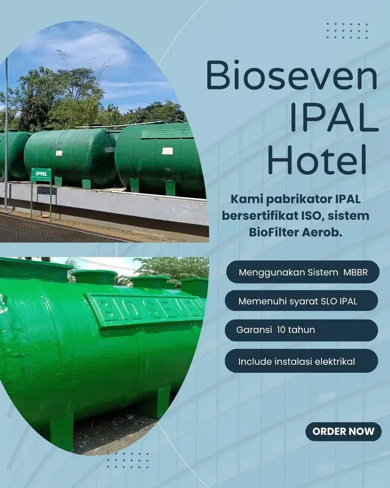 Biofilter IPAL bersertifikat ISO, Sistem Aerob, Hemat